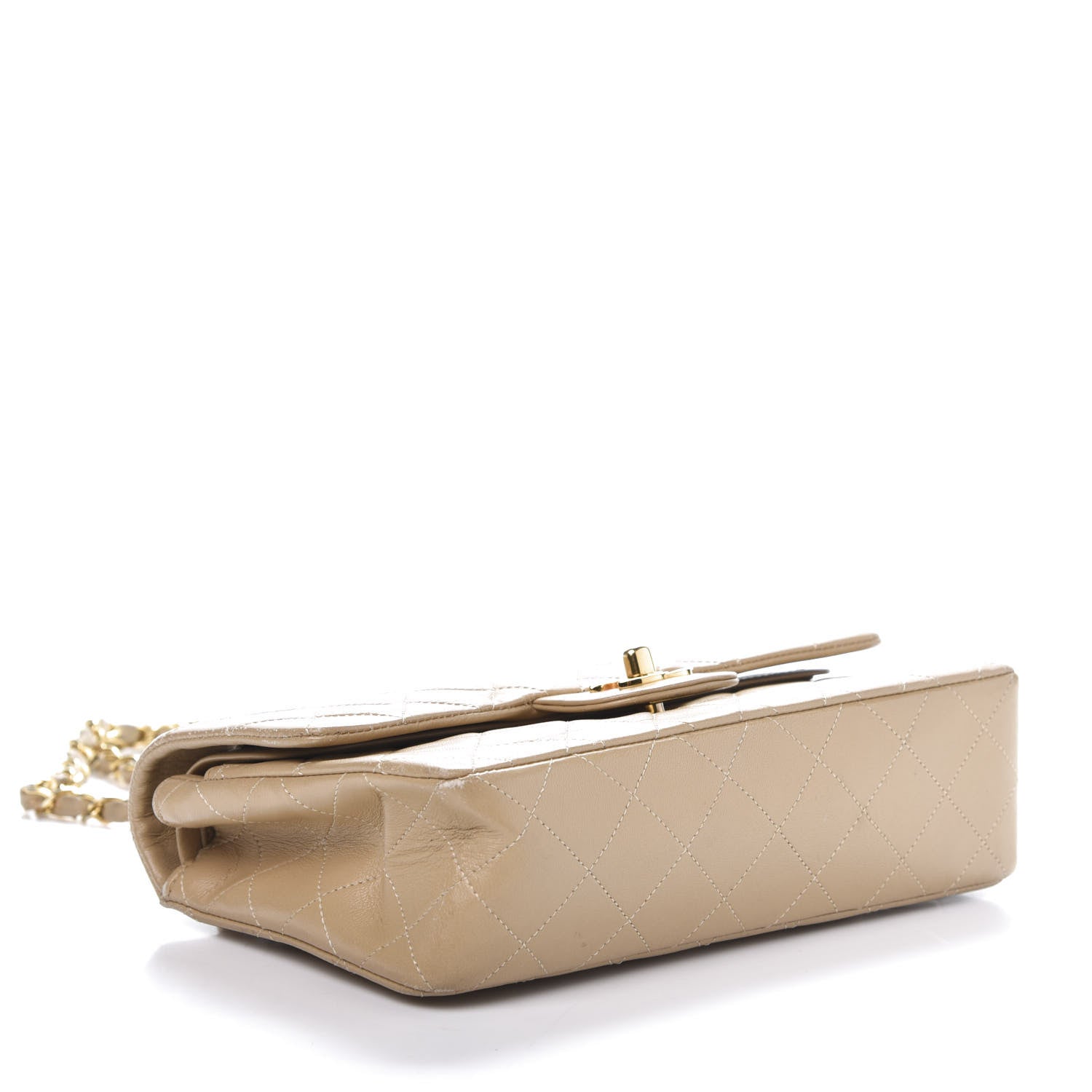 Chanel Lambskin Quilted Small Double Flap Beige 4 of 20