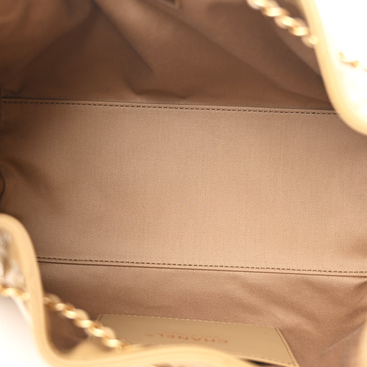 Caviar Quilted Small Chanel 25 Handbag Dark Beige