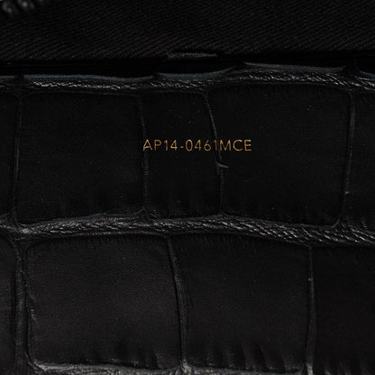 3.1 Phillip Lim 3.1 Crocodile Embossed Large Ryder Satchel Black 7 of 10