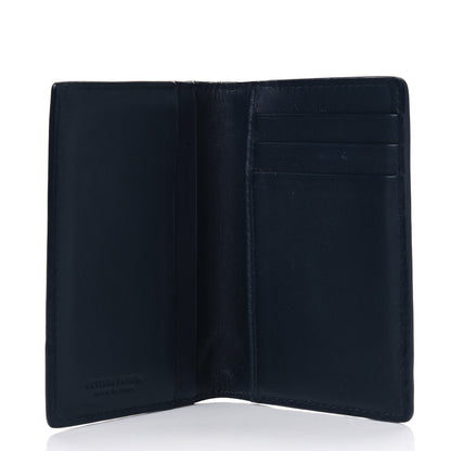 Bottega Veneta Nappa Intrecciato Bi-Fold Card Holder Dark Blue 4 of 4