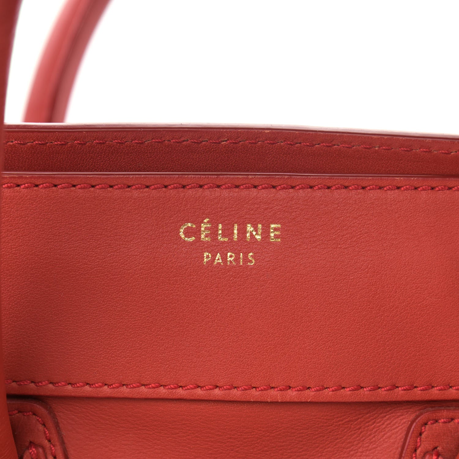Celine Smooth Calfskin Mini Luggage Red 5 of 21