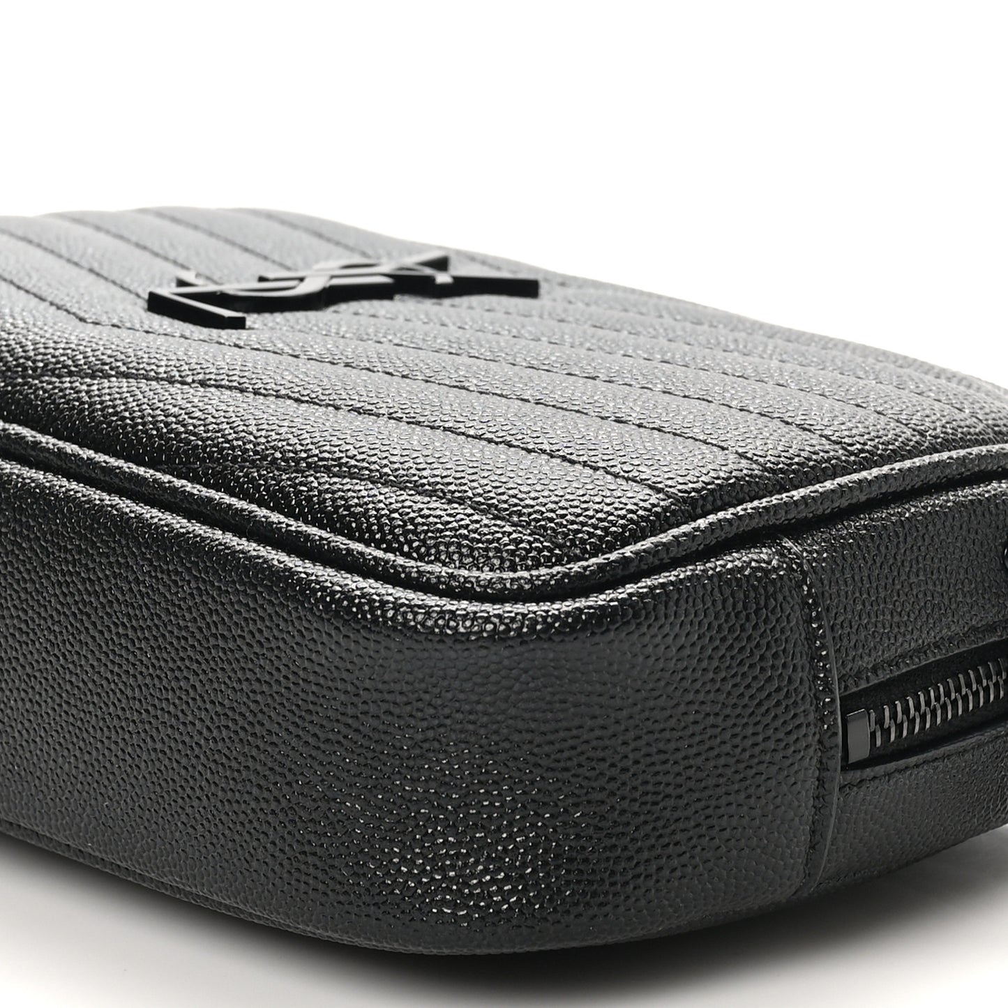 Grain De Poudre Matelasse Monochrome Monogram Mini Lou Camera Bag Black