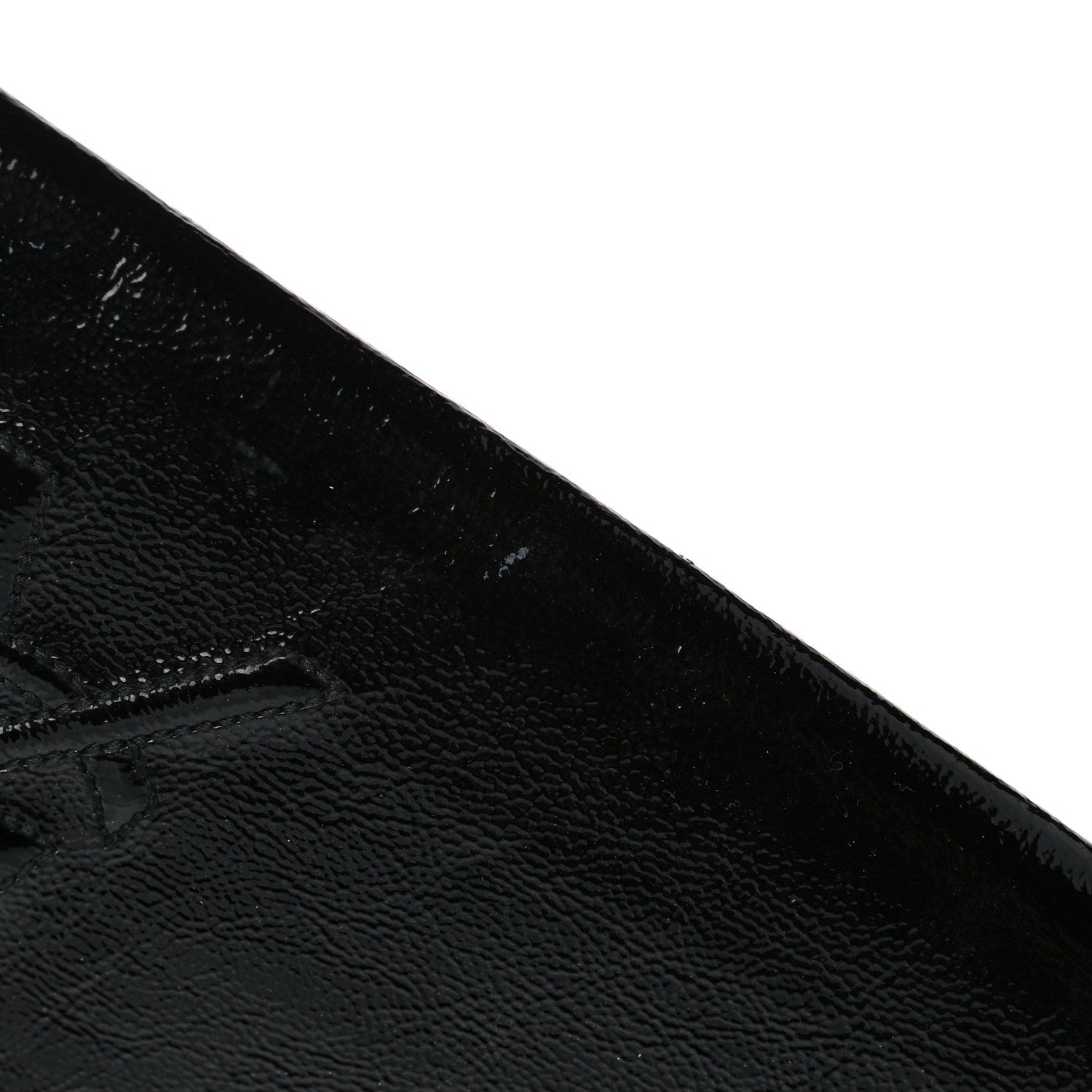 Saint Laurent Textured Patent Monogram Large Belle De Jour Clutch Black 11 of 12