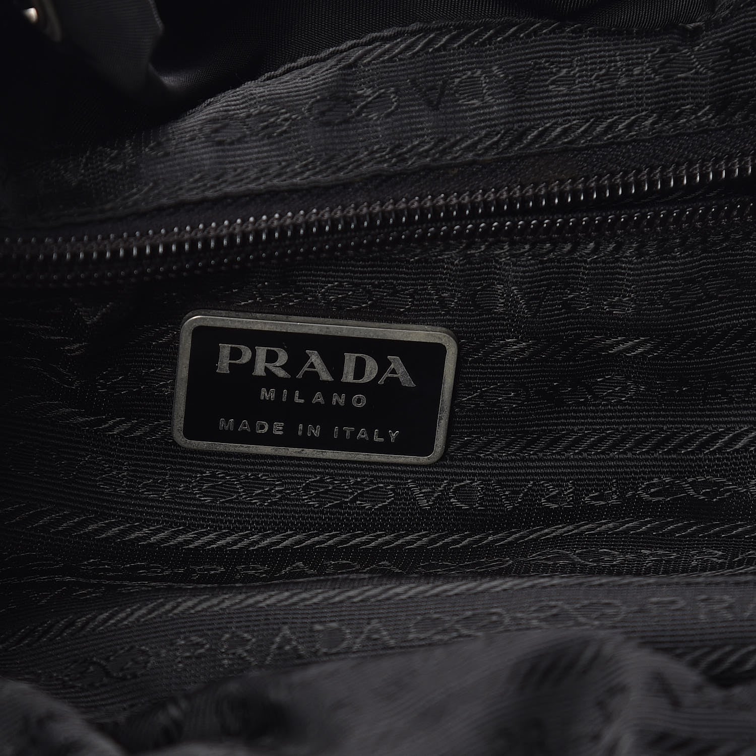 Prada Nylon Vela Medium Backpack Black 6 of 9