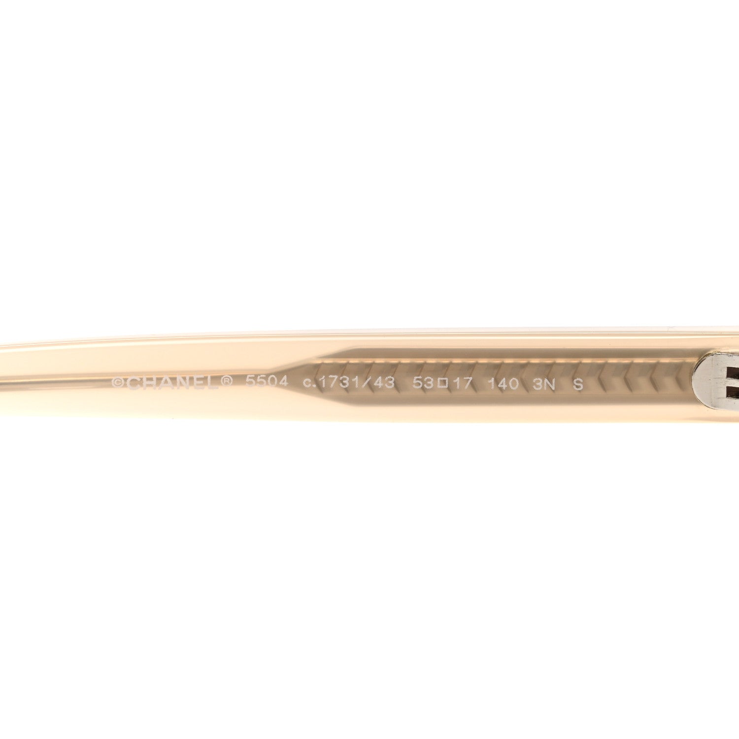 Chanel Acetate Rectangle Sunglasses 5504 Dark Beige 5 of 8