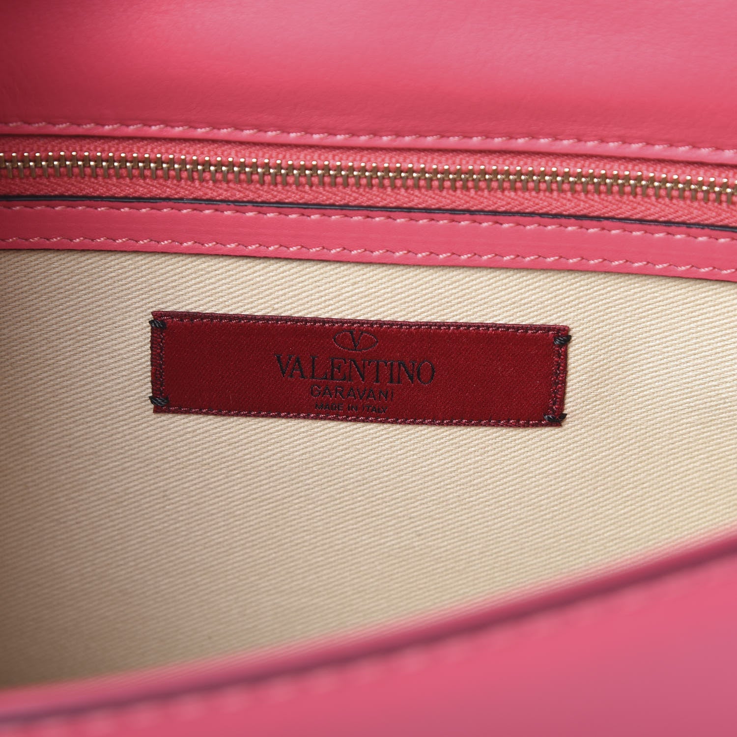 Valentino Garavani Vitello Medium Glam Lock Rockstud Flap Deep Rose 5 of 13