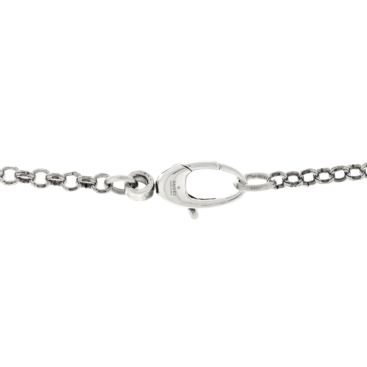 Gucci Sterling Silver Double G Key Pendant Necklace 4 of 4