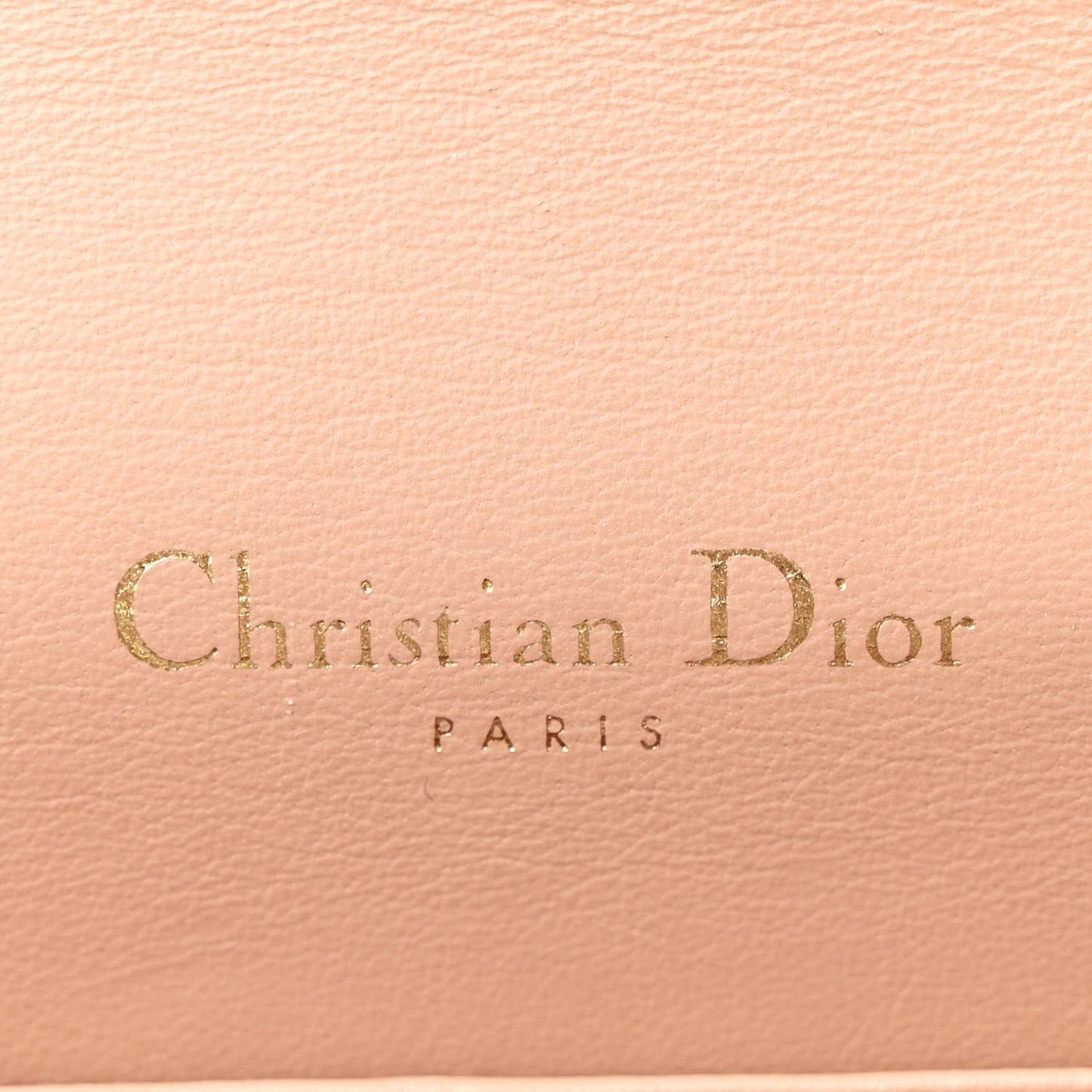 Patent Cannage Lady Dior Chain Wallet Rose Clair