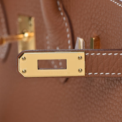 Hermes Togo Birkin 25 Gold 10 of 34