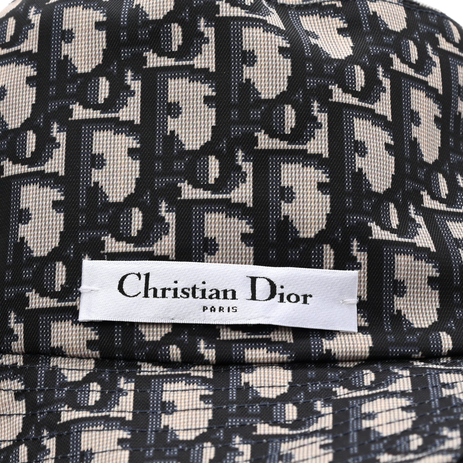 Christian Dior Oblique Reversible Teddy-D Brim Bucket Hat 57 Blue 15 of 15