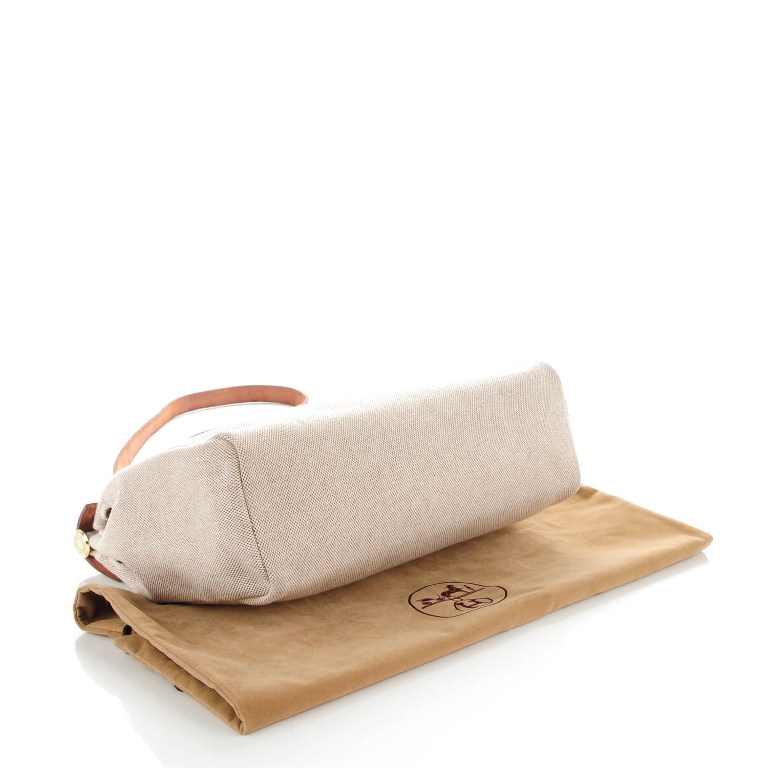 Hermes Barenia Toile Herbag 30 PM Natural 4 of 9