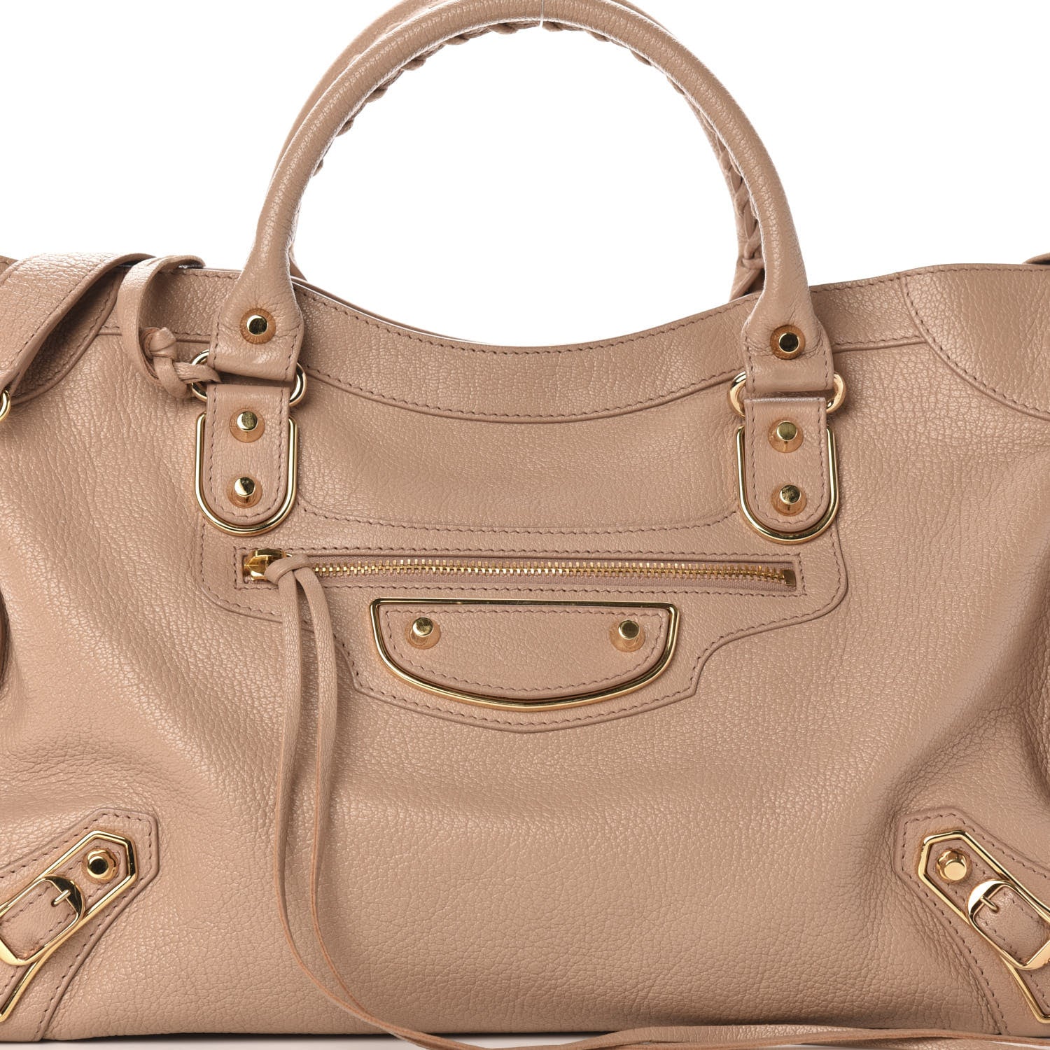 Balenciaga Chevre Gold Metallic Edge Hardware City Rose Des Sables 13 of 13