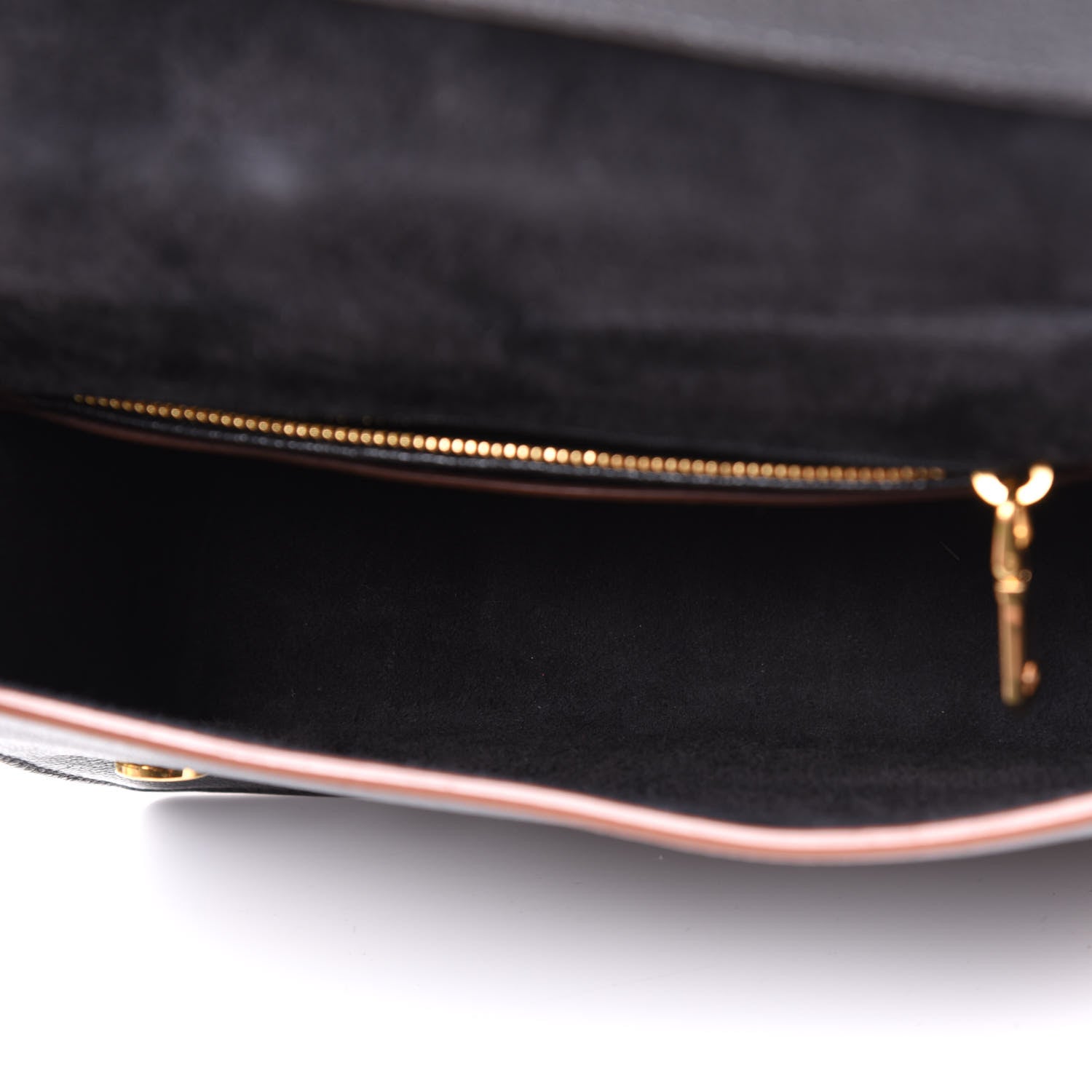 Miu Miu Goatskin Madras Soft Calf Crystal Embellished Shoulder Bag Black 4 of 9
