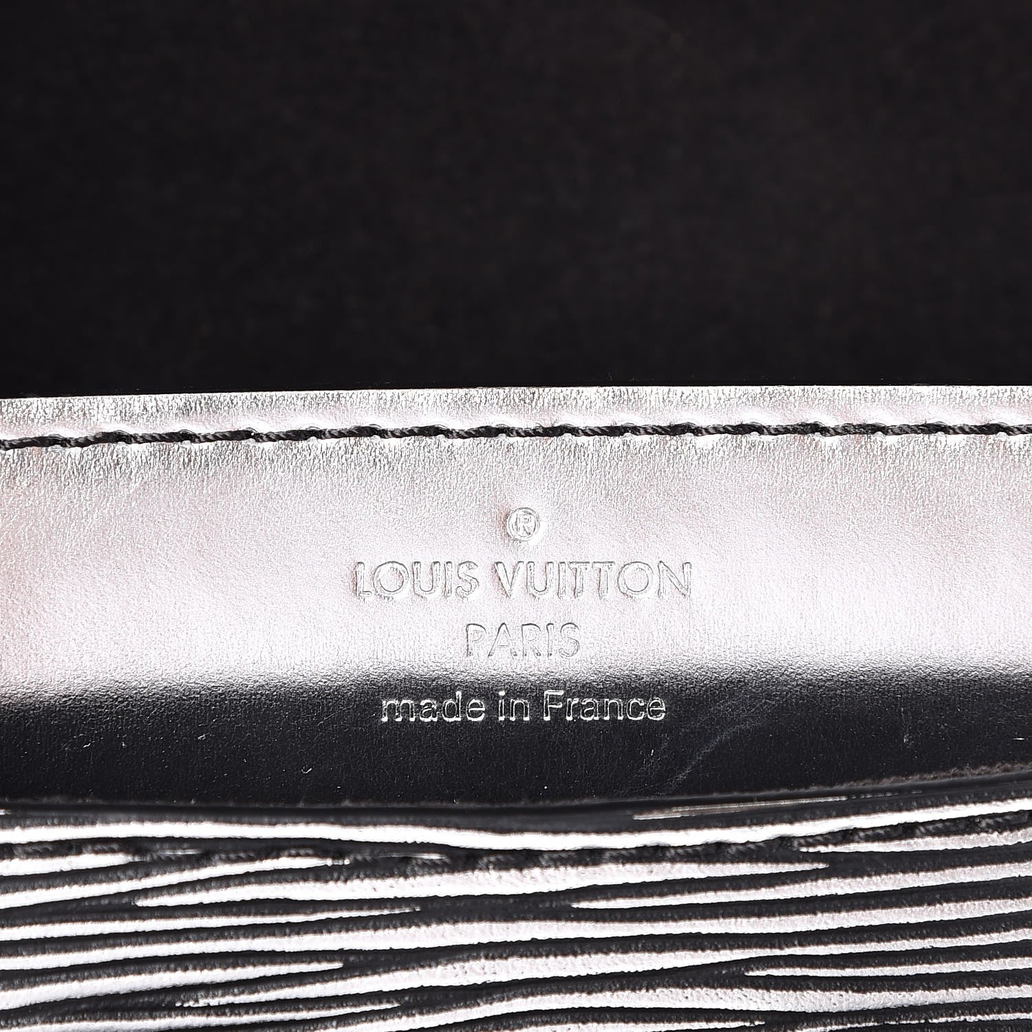 Louis Vuitton Epi Louise PM Silver Black 6 of 6