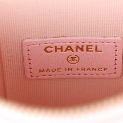 Chanel Lambskin Quilted Vertical Vanity Case With Chain Light Pink 6 of 14