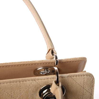 Christian Dior Suede Cannage Stitched East West Lady Dior Beige 12 of 14
