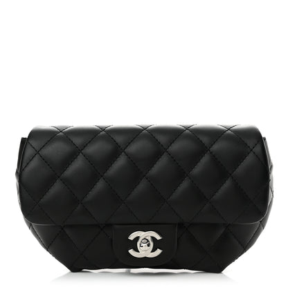 Chanel Calfskin Quilted CC Uniform Flap Belt Bag Black 1 of 12