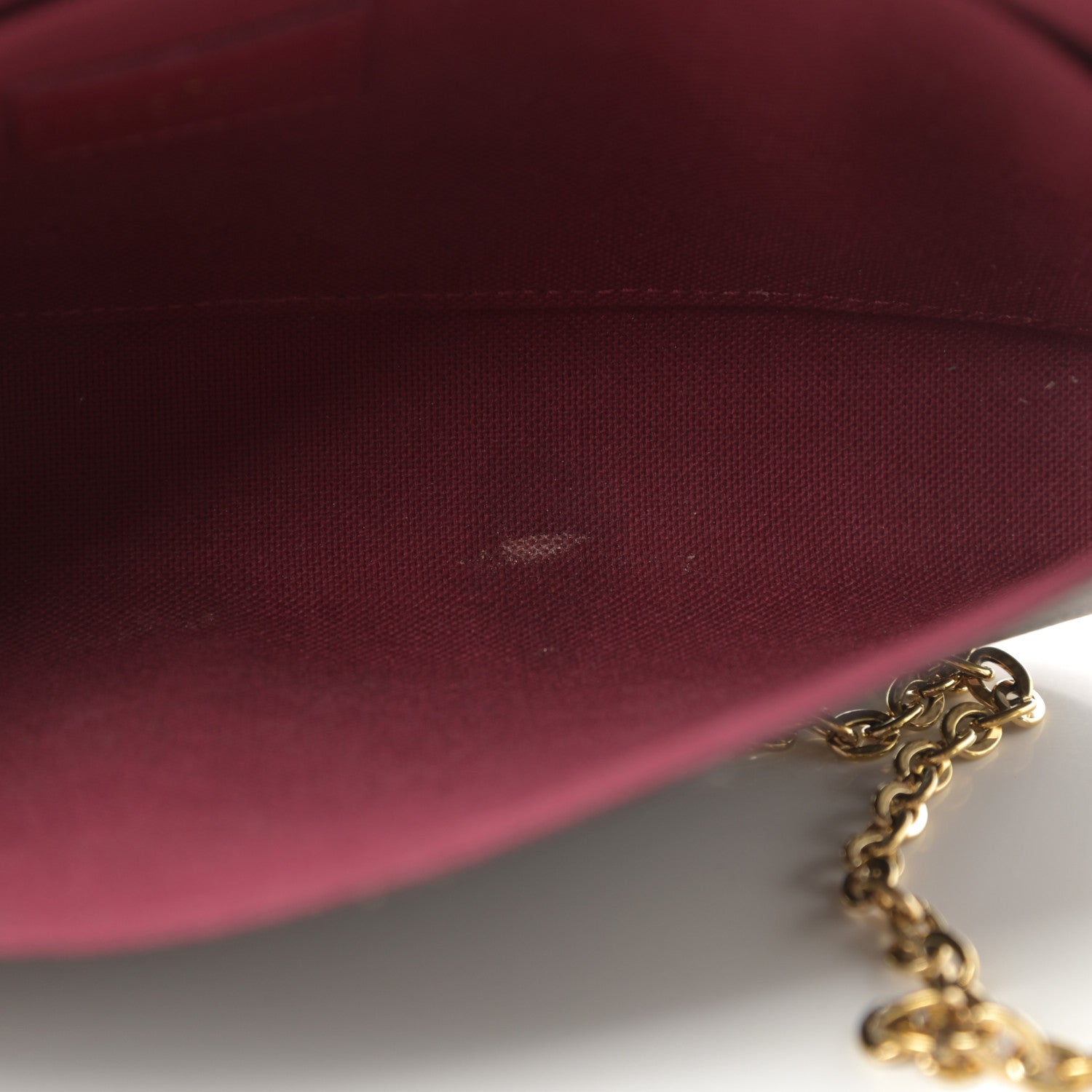 Louis Vuitton Monogram Pochette Felicie Chain Wallet Fuchsia 14 of 20