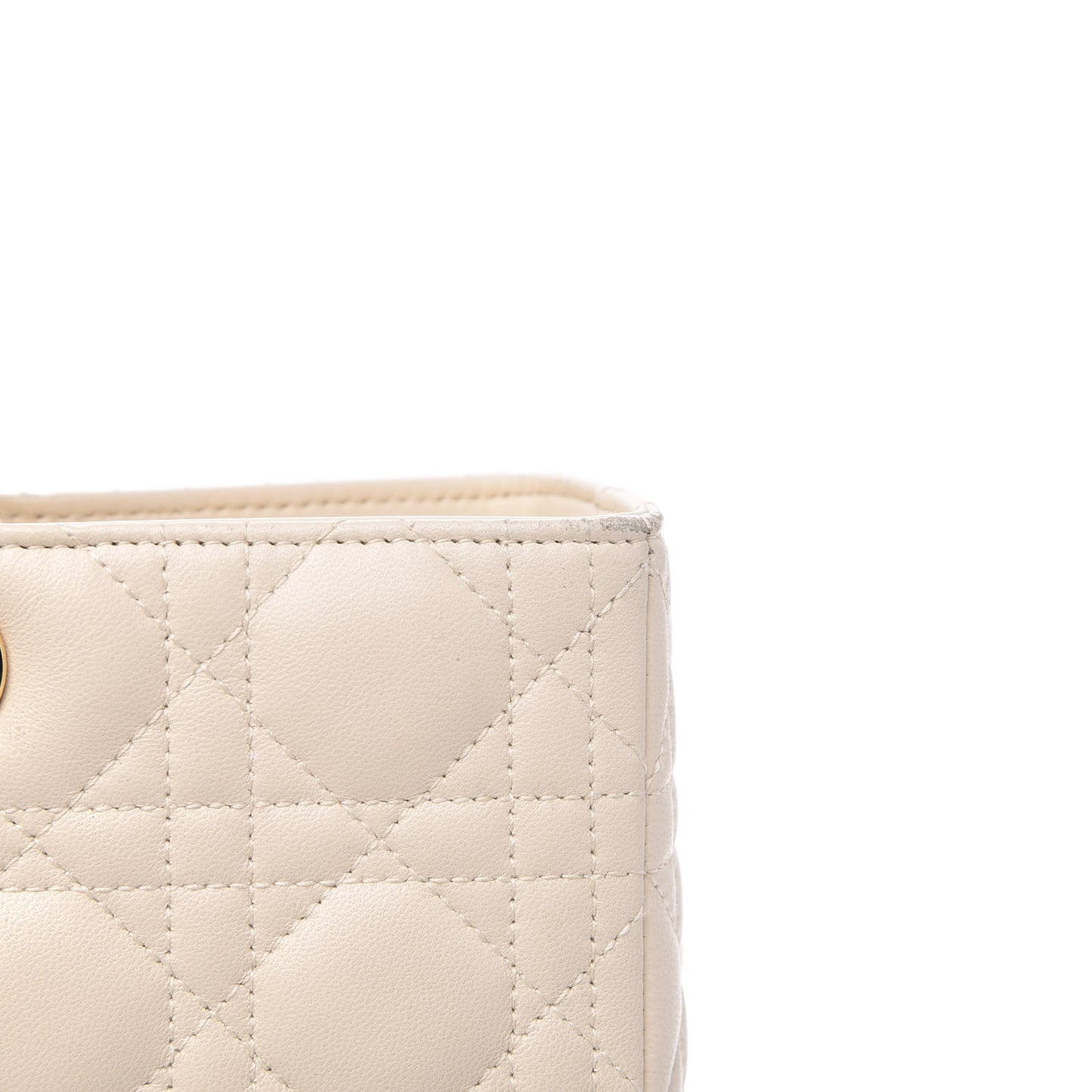 Lambskin Cannage Large Lady Dior Light Beige