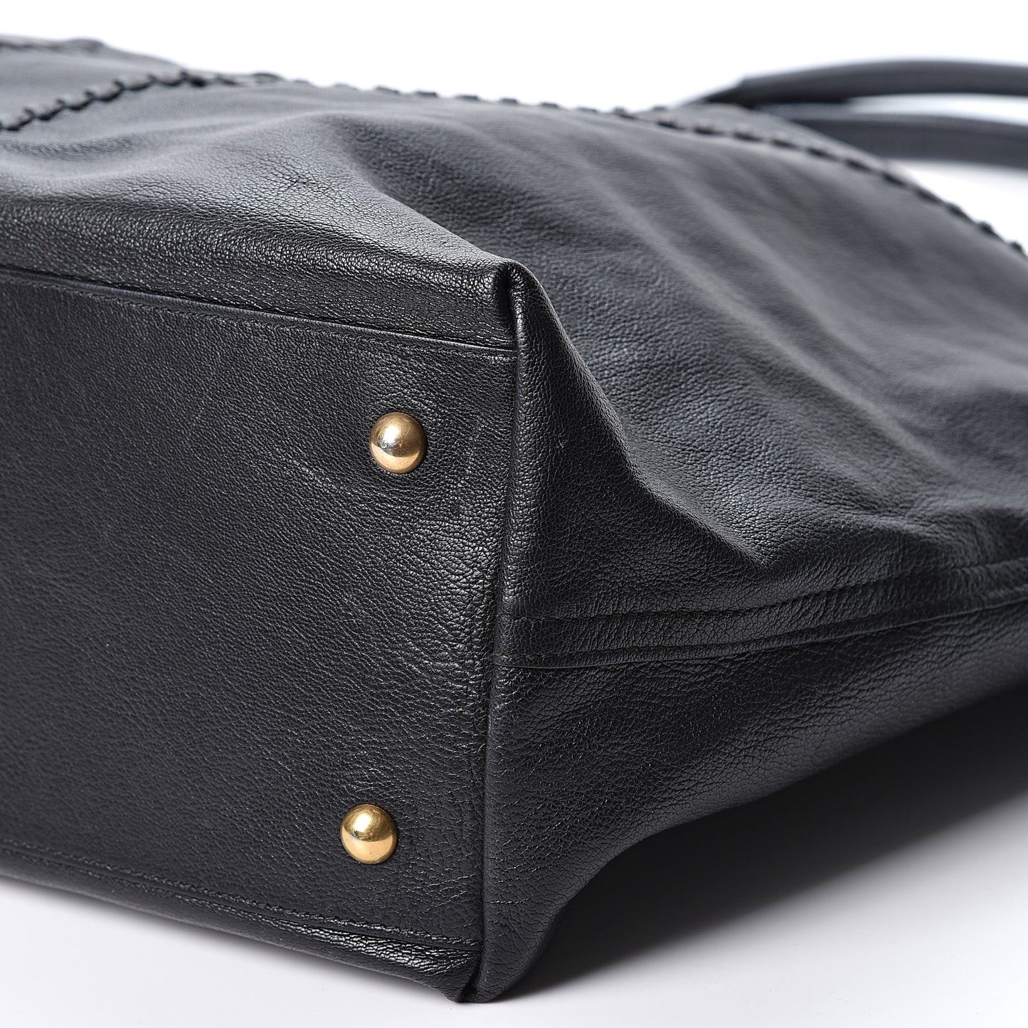 Calfskin Large Neo Double Reversible Tote Black Bronze