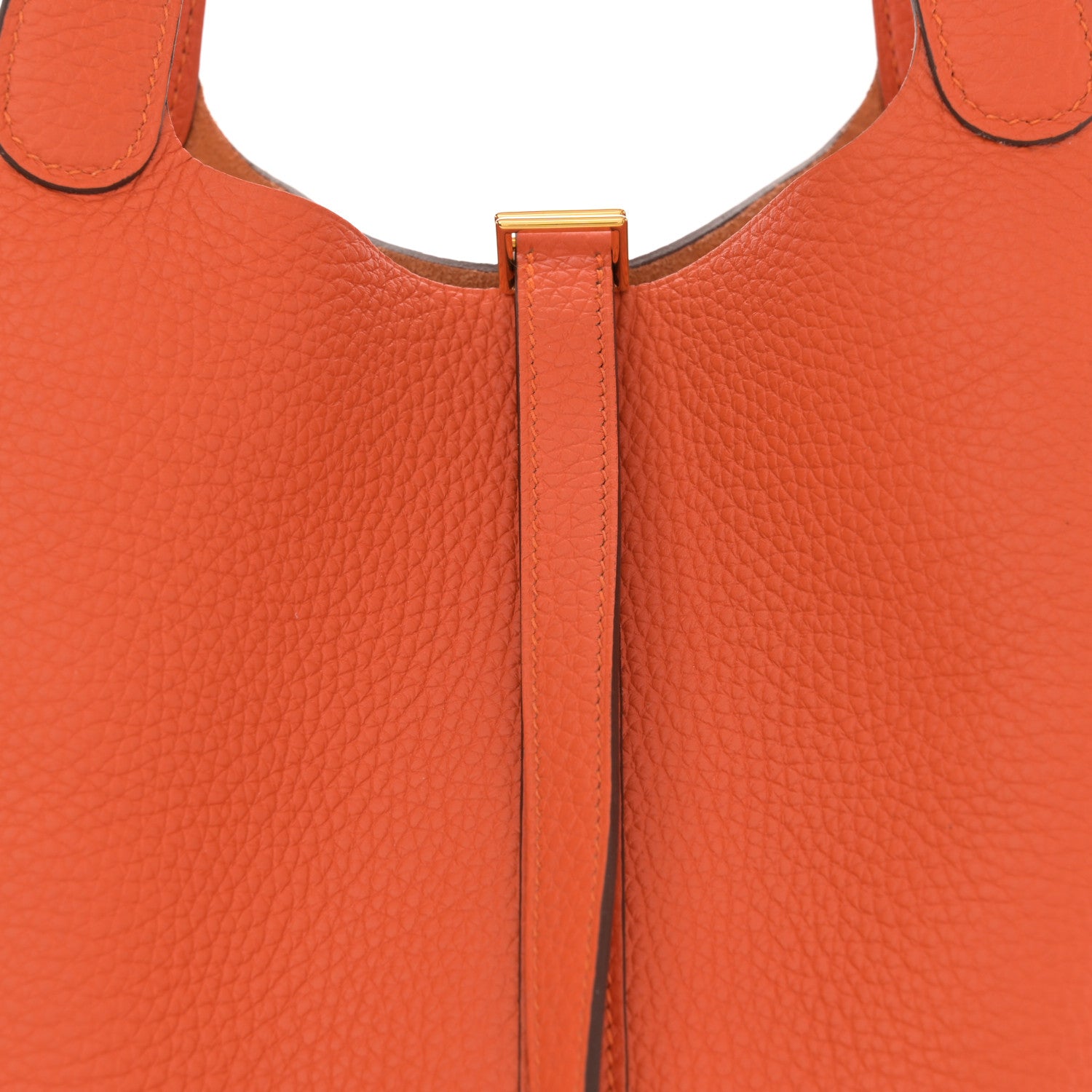 Hermes Taurillon Clemence Picotin Lock 22 MM Feu 8 of 11
