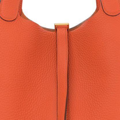Hermes Taurillon Clemence Picotin Lock 22 MM Feu 8 of 11