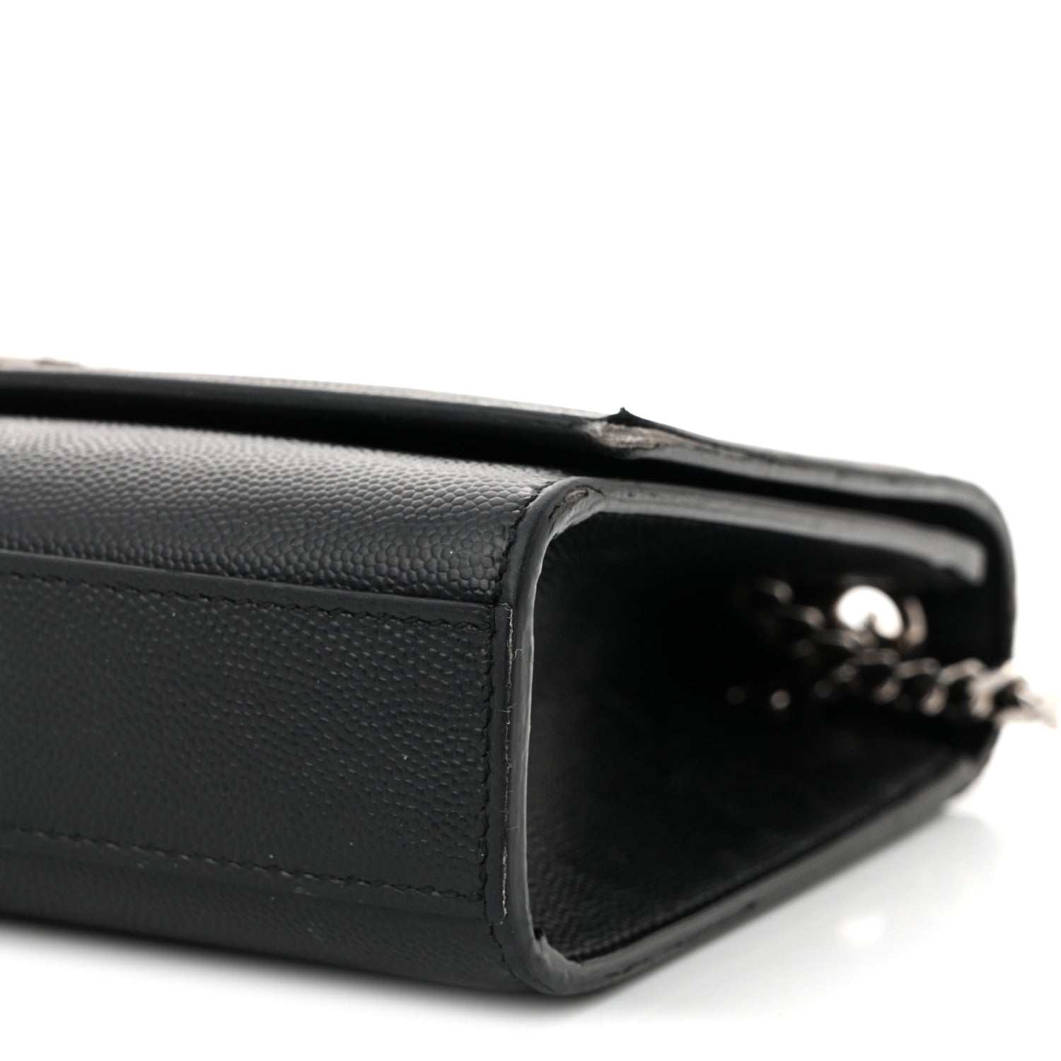 Saint Laurent Grain De Poudre Medium Classic Monogram Kate Satchel Black 10 of 12