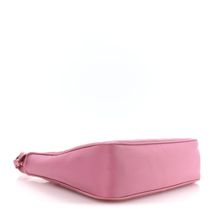 Prada Tessuto Nylon Saffiano Mini Re-Edition 2005 Bag Begonia 4 of 13