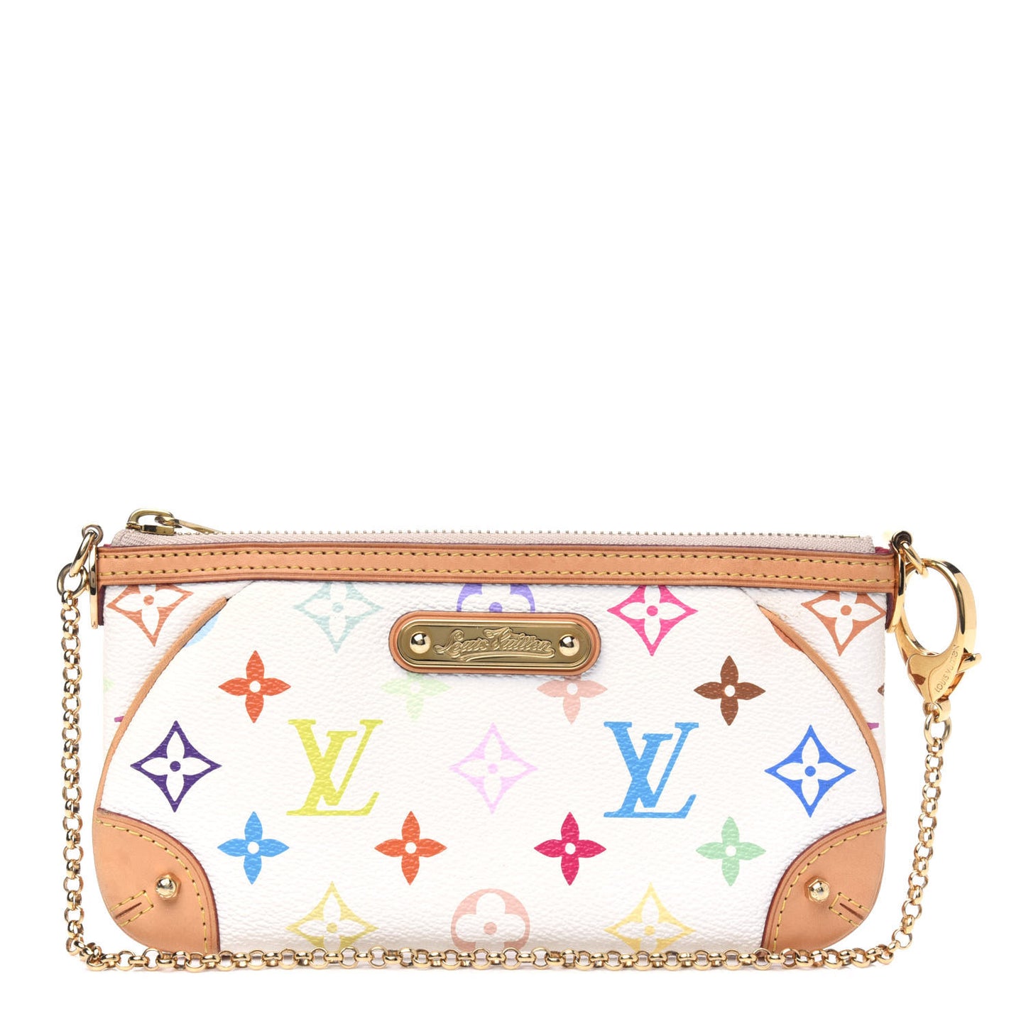 Monogram Multicolor Pochette Milla MM White