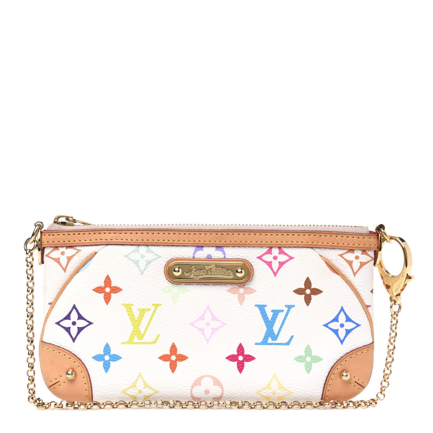 Louis Vuitton Monogram Multicolor Pochette Milla MM White 1 of 4
