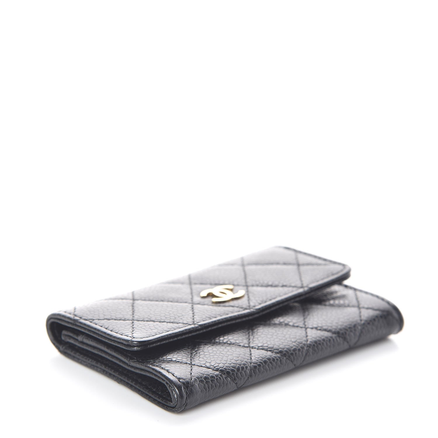 Chanel Caviar Quilted Flap Card Holder Black 4 of 8
