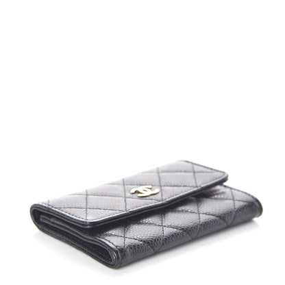 Chanel Caviar Quilted Flap Card Holder Black 4 of 8