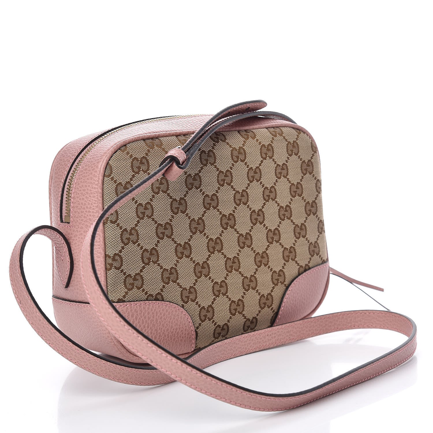 Gucci Monogram Mini Bree Messenger Bag Beige Soft Pink 3 of 11