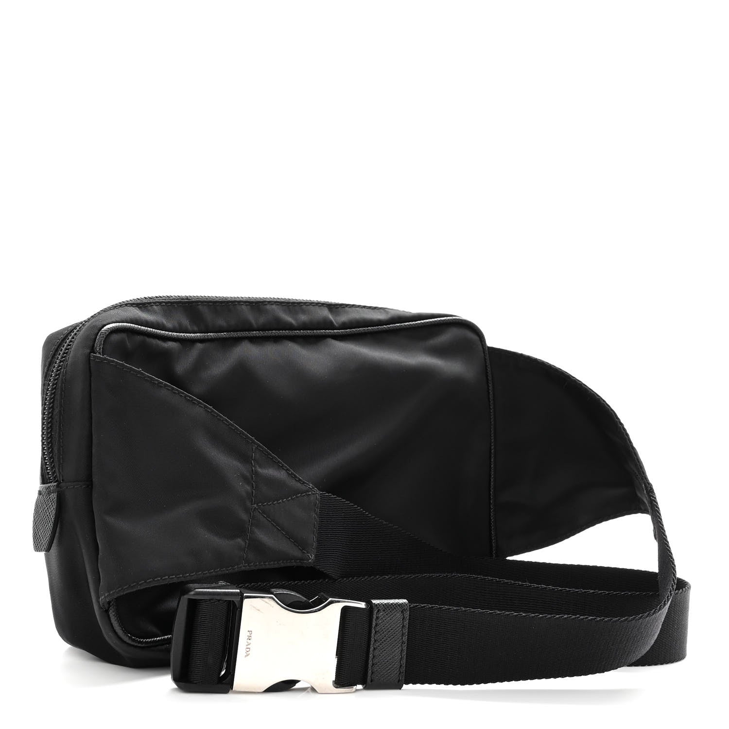 Prada Re-Nylon Saffiano Belt Bag L Black 3 of 10
