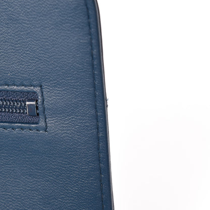 Chanel Lambskin Quilted Trendy CC Wallet On Chain WOC Blue 13 of 21
