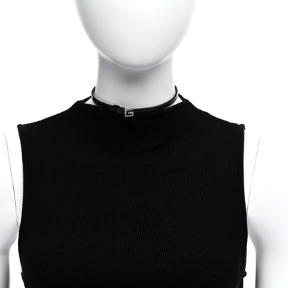 Gucci Patent Crystal G Buckle Choker Black 2 of 5
