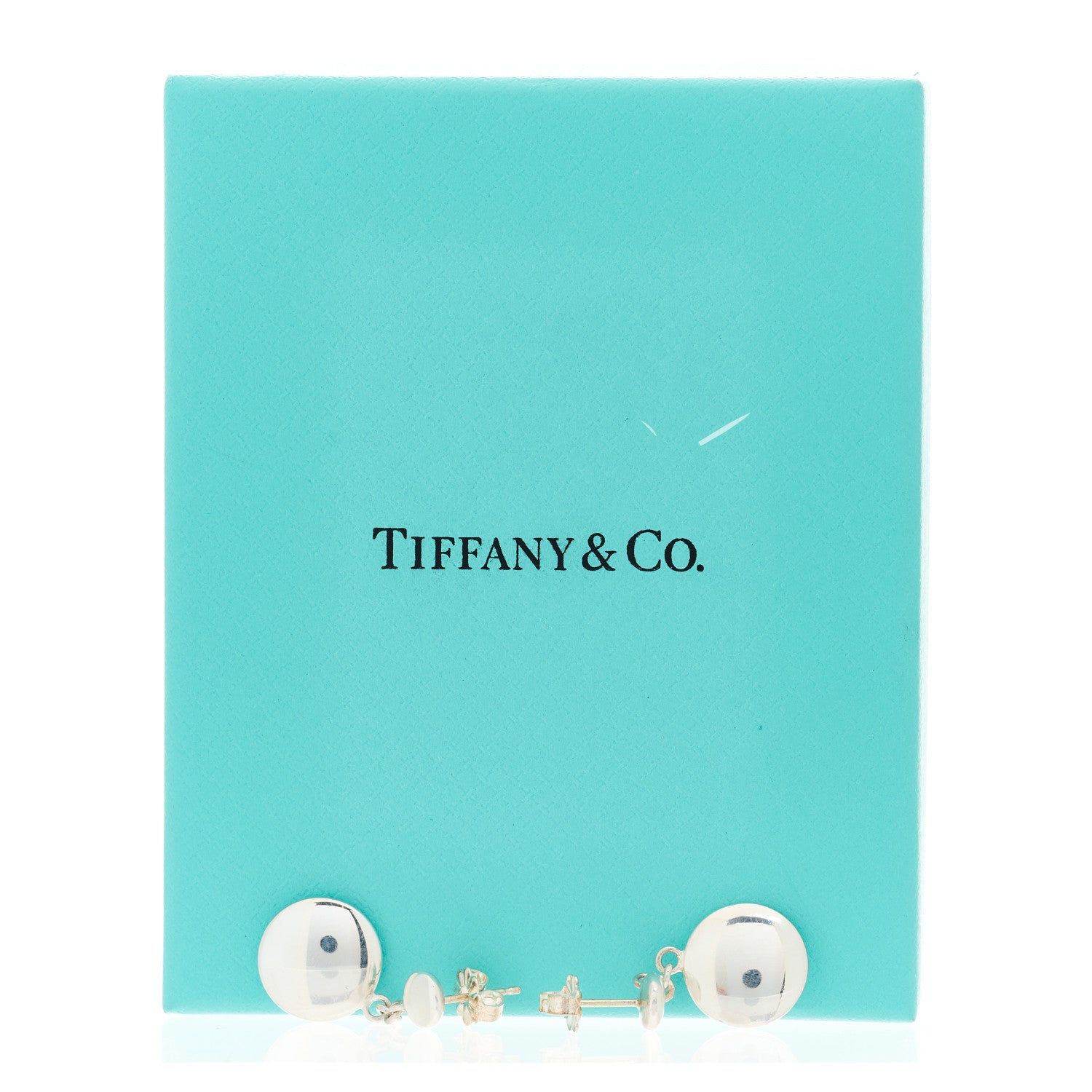 Tiffany Sterling Silver Round Drop Earrings 5 of 5
