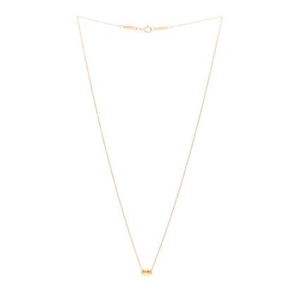Tiffany 18K Rose Gold 6.5mm Elsa Peretti Bean Pendant Necklace 3 of 4