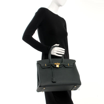 Hermes Togo Birkin 35 Vert Fonce 2 of 30