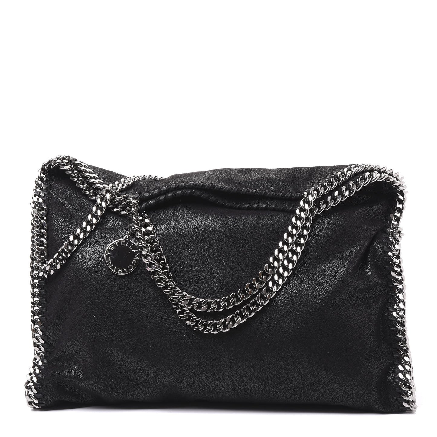 Shaggy Deer Falabella Fold Over Tote Black