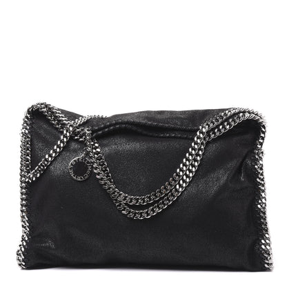 Stella McCartney Shaggy Deer Falabella Fold Over Tote Black 1 of 9