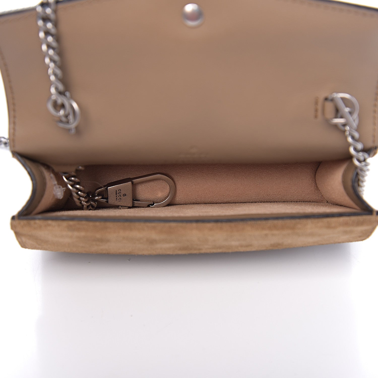Gucci GG Supreme Monogram Super Mini Dionysus Shoulder Bag Taupe 4 of 8
