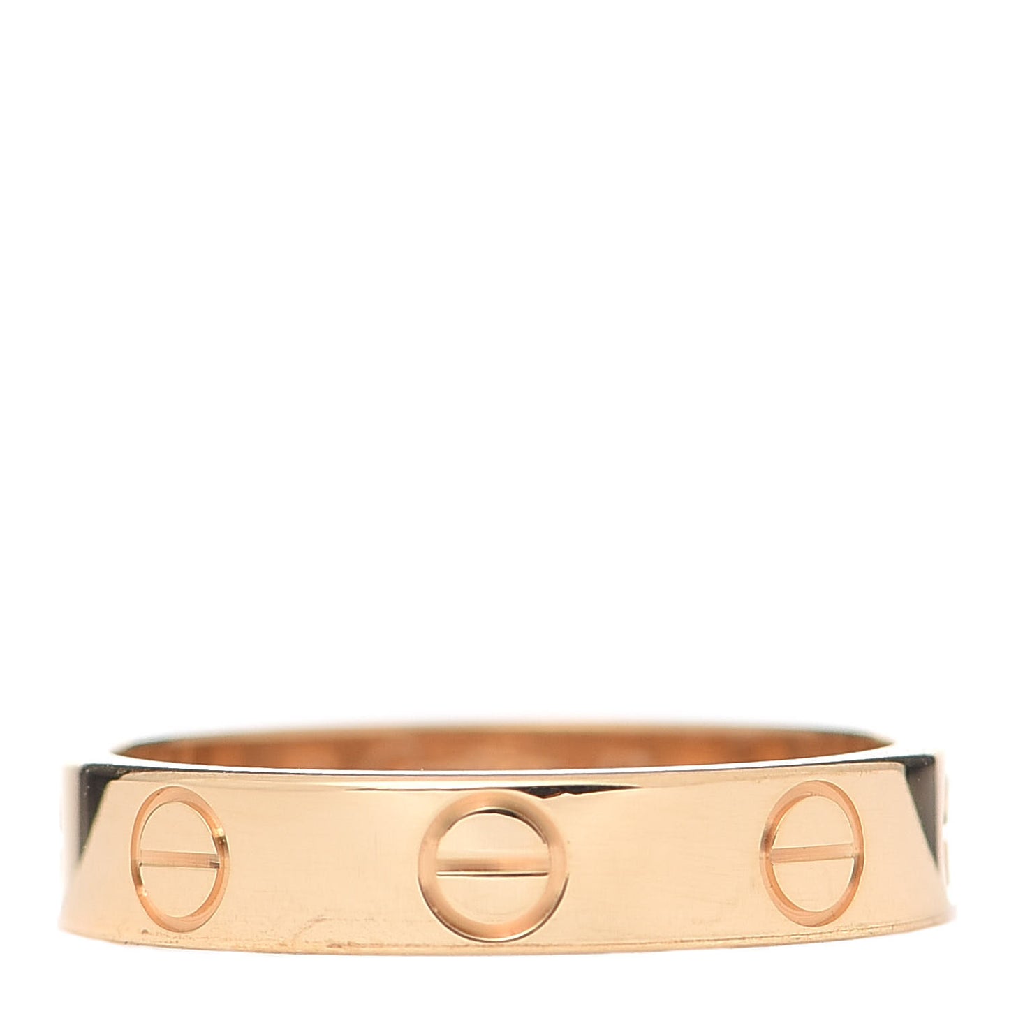 18K Yellow Gold 3.5mm LOVE Wedding Band Ring 49 4.75