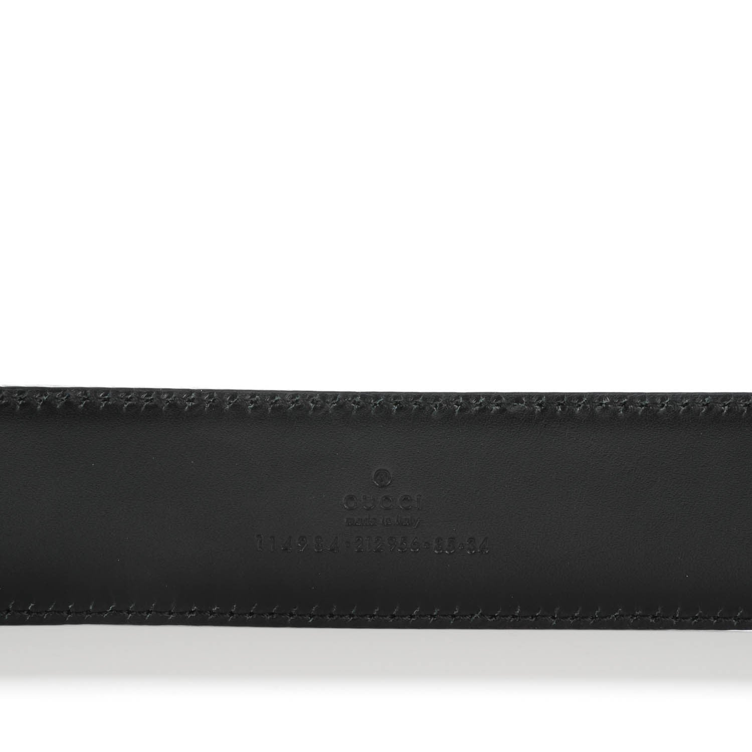 Gucci Guccissima Interlocking G Belt 85 34 Black 3 of 5