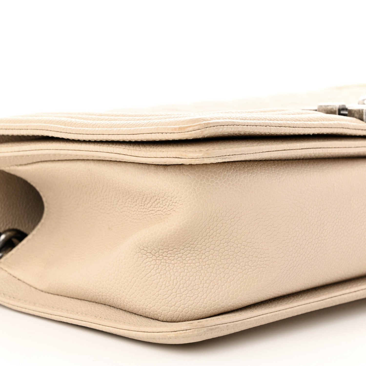 Chanel Caviar Quilted Medium Boy Flap Beige Clair 9 of 11