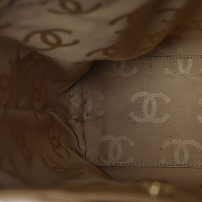 Chanel Calfskin Contrast Stitch Surpique Tote Beige 9 of 14