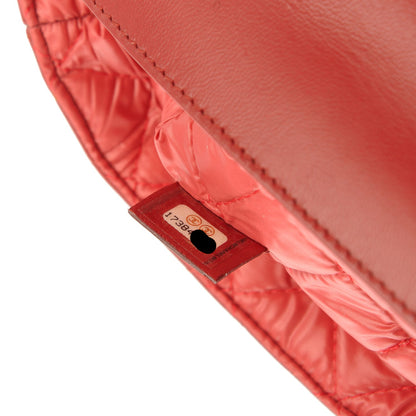 Chanel Lambskin Quilted Flap Cosmetic Case Red 7 of 7