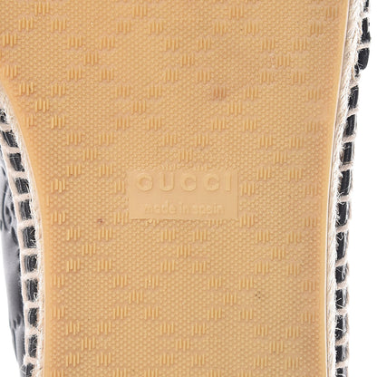 Gucci Guccissima Signature Espadrilles 41.5 Black 10 of 12