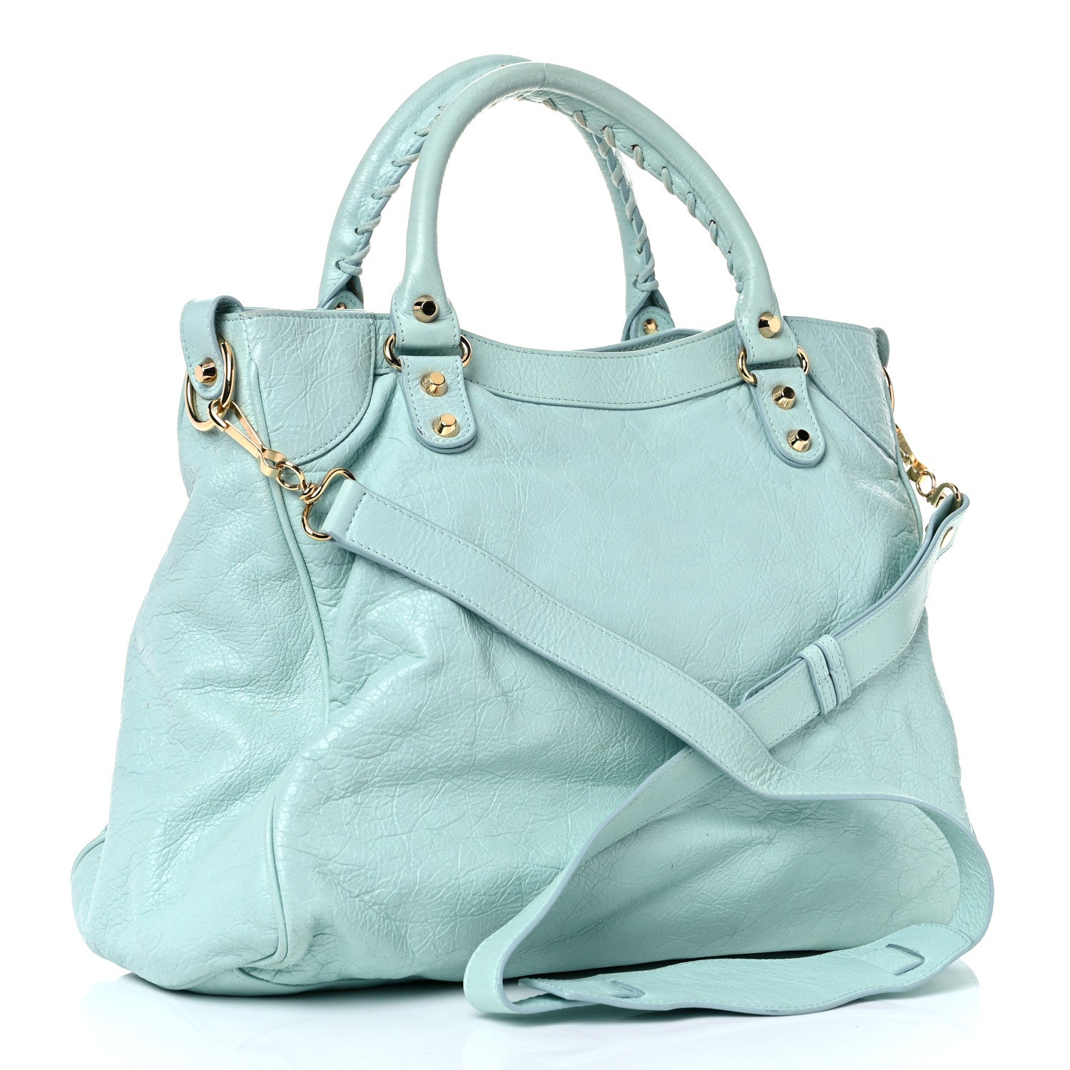 Balenciaga Agneau Classic Gold Hardware Velo Bleu Maldives 2 of 25