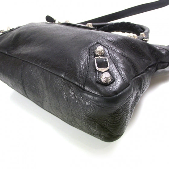 Balenciaga Agneau Town Tote GSH Black 5 of 14